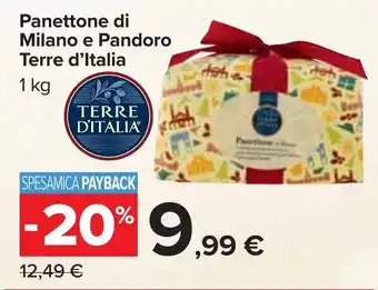 Carrefour Panettone di Milano e Pandoro Terre d'Italia offerta