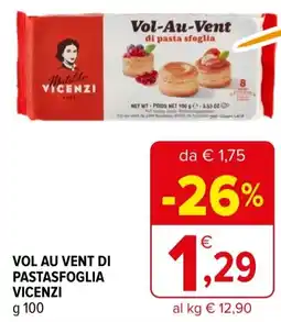 Iperal Vol au vent di pastasfoglia VICENZI offerta