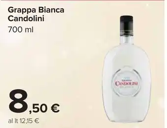 Carrefour Grappa Bianca Candolini offerta