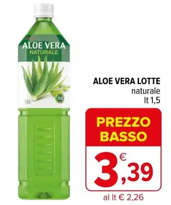 Iperal Aloe vera LOTTE naturale offerta