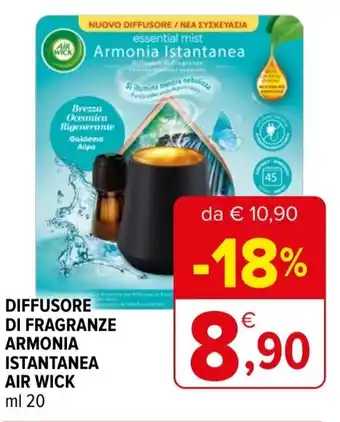 Iperal Diffusore di fragranze armonia istantanea AIR WICK offerta