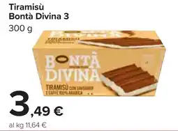 Carrefour Tiramisù Bontà Divina 3 offerta