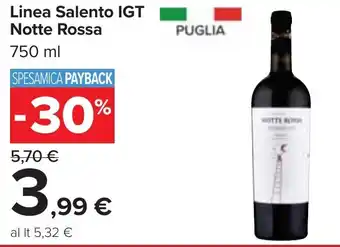 Carrefour Linea Salento IGT Notte Rossa offerta