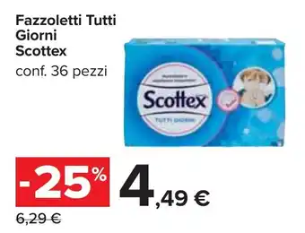 Carrefour Fazzoletti Tutti Giorni Scottex offerta