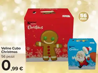 Carrefour Veline Cubo Christmas offerta