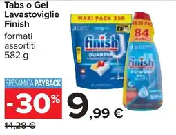 Carrefour Tabs o Gel Lavastoviglie Finish offerta