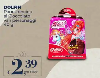 Ipercoop Radenza DOLFIN Panettoncino al Cioccolato offerta