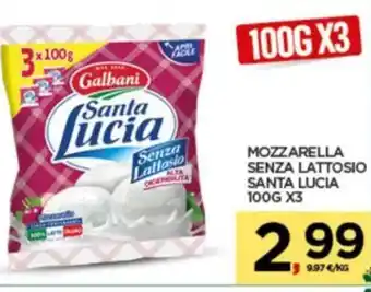 Interspar Mozzarella senza lattosio santa lucia offerta