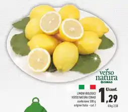 Conad Limoni biologici VERSO NATURA CONAD offerta