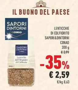 Conad Lenticchie di colfiorito SAPORI&DINTORNI CONAD offerta