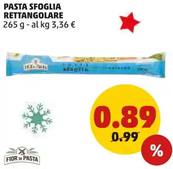 PENNY Pasta sfoglia rettangolare offerta