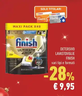 Conad Detersivo lavastoviglie FINISH offerta