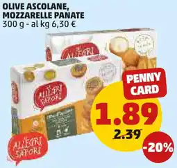 PENNY Olive ascolane, mozzarelle panate offerta