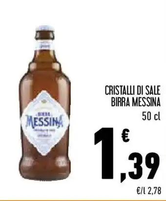 Conad Cristalli di sale BIRRA MESSINA offerta