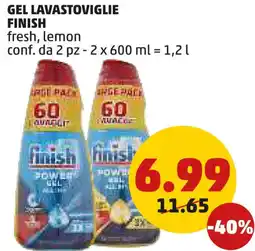 PENNY Gel lavastoviglie finish offerta