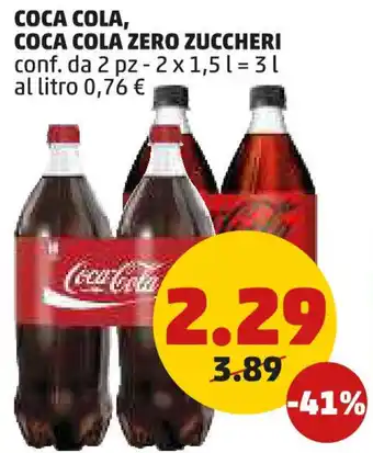 PENNY Coca cola zero zuccheri offerta