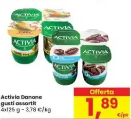 Eurospar Activia Danone gusti assortiti offerta