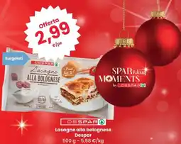 Eurospar DESPAR Lasagne alla bolognese offerta