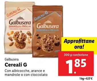 Lidl Galbusera Cereali G offerta