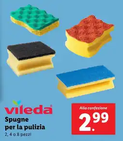 Lidl vileda Spugne per la pulizia offerta