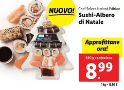 Lidl Chef Select Limited Edition Sushi-Albero di Natale offerta