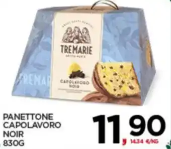 Interspar Panettone capolavoro noir TREMARIE offerta