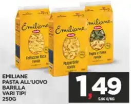 Interspar Emiliane pasta all'uovo BARILLA offerta