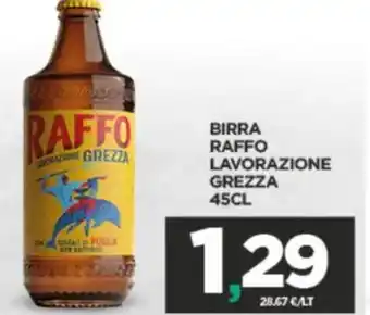 Interspar Birra raffo lavorazione GREZZA offerta