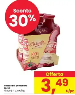 Eurospar Passata di pomodoro MUTTI offerta