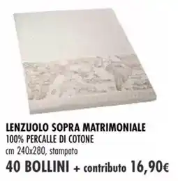 Galassia Lenzuolo sopra matrimoniale 100% percalle di cotone offerta