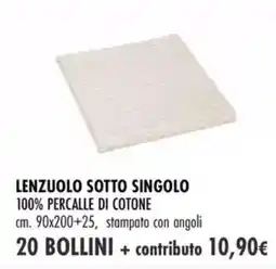 Galassia Lenzuolo sotto singolo 100% percalle di cotone offerta