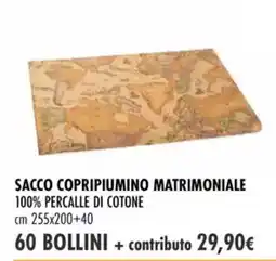 Galassia Sacco copripiumino matrimoniale 100% percalle di cotone offerta