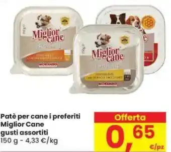 Eurospar Patè per cane i preferiti MIGLIOR CANE offerta