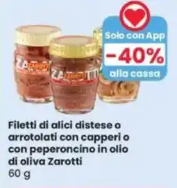 Eurospar Filetti di alici distese ZAROTTI offerta