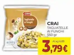 Crai Crai tagliatelle ai funghi offerta