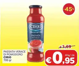 Crai Passata verace di pomodoro CIRIO offerta