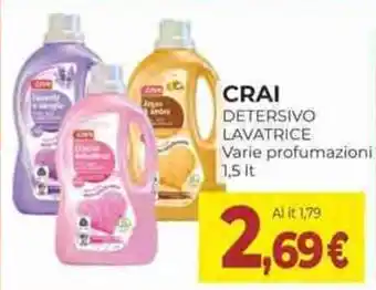 Crai Crai detersivo lavatrice offerta