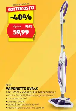 ALDI POLTI VAPORETTO SV440 offerta