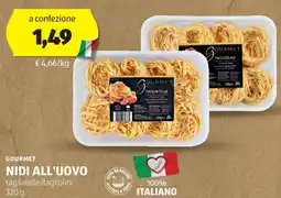 ALDI Gourmet nidi all'uovo offerta