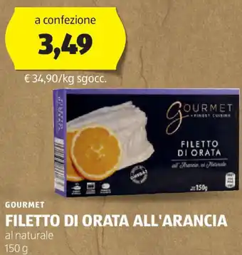 ALDI Gourmet filetto di orata all' arancia offerta