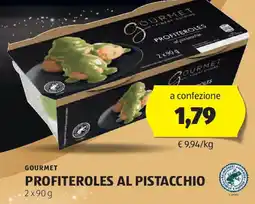 ALDI Gourmet profiteroles al pistacchio offerta