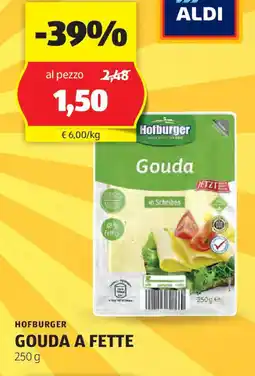 ALDI Hofburger gouda a fette offerta