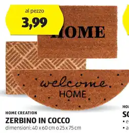 ALDI Home creation zerbino in cocco offerta