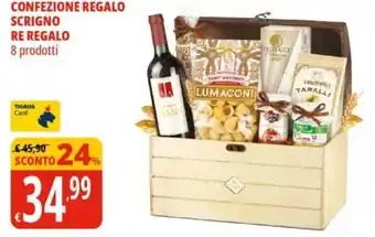 Tigros Confezione regalo scrigno re regalo offerta