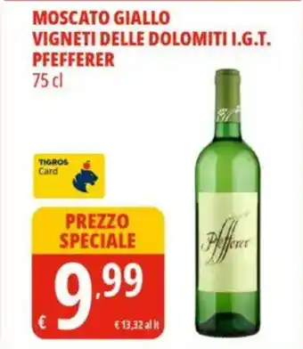 Tigros Vigneti delle dolomiti i.g.t. pfefferer offerta