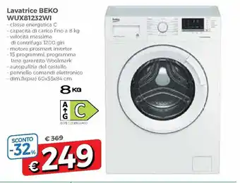 DPiù Beko Lavatrice WUX81232WI offerta