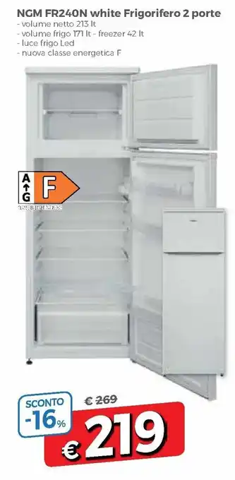 NGM FR240N white Frigorifero 2 porte