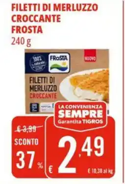 Tigros Filetti di merluzzo croccante frosta offerta