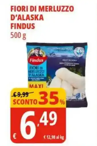 Tigros Fiori di merluzzo d'alaska findus offerta