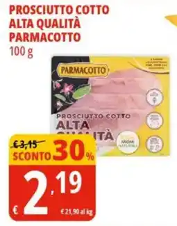 Tigros Prosciutto cotto alta qualità parmacotto offerta